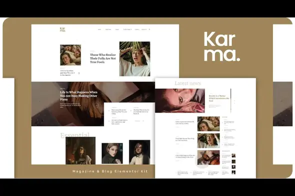 Karma – Blog & Magazine Elementor Template Kit