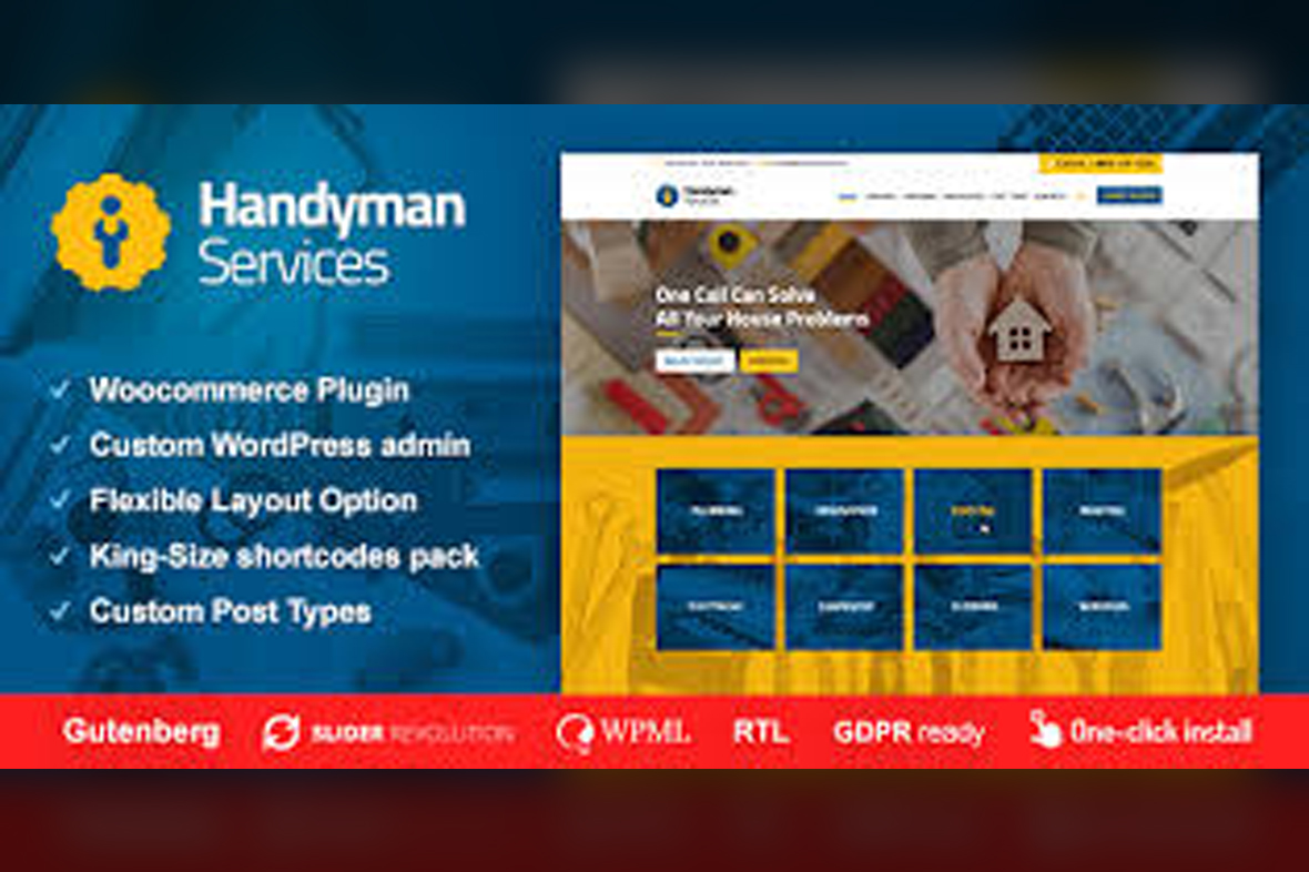 Handyman Services – Construction and Renovation WordPress Theme v1.2.8