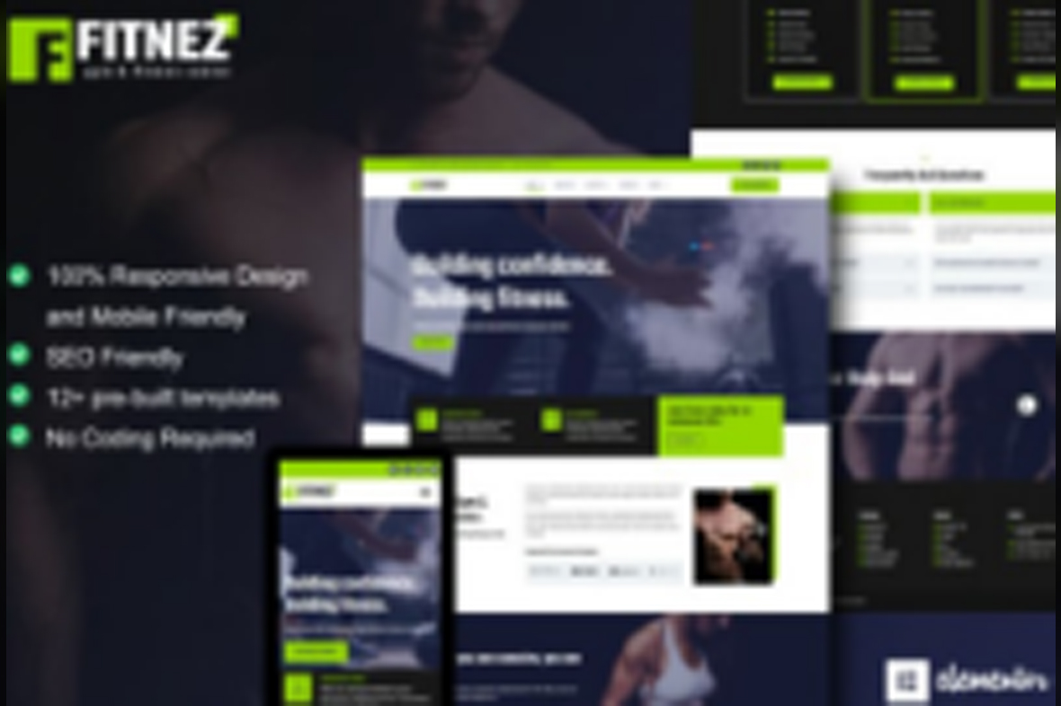 Fitnez – Fitness and Gym Elementor Template Kit November 26, 2025