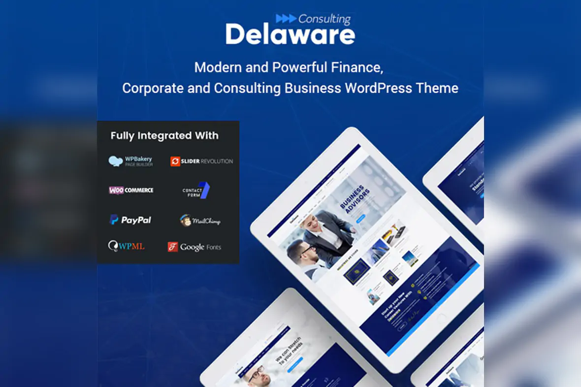 Delaware – Consulting and Finance WordPress Theme