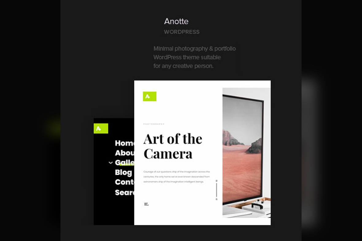 Anotte – Horizontal Photography WordPress Theme v1.9