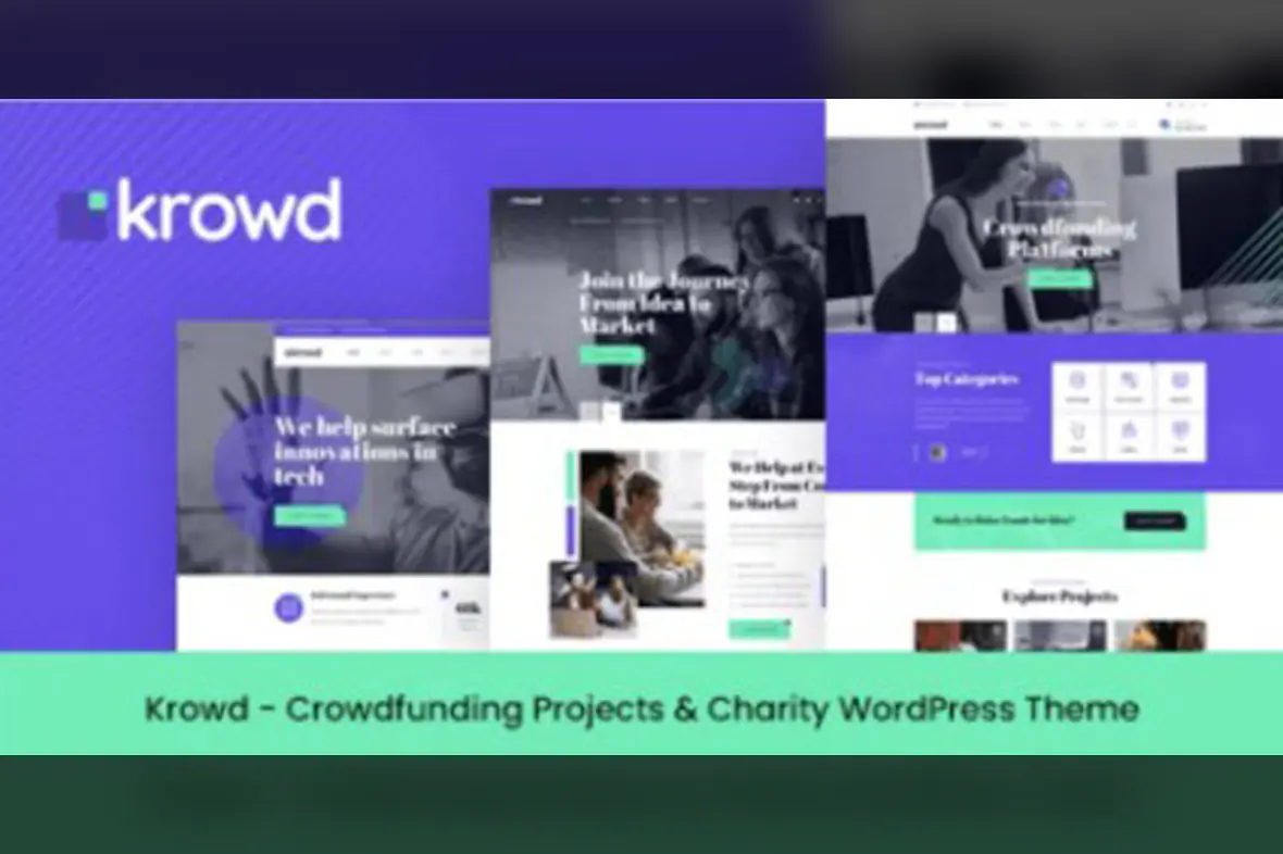 Krowd Crowdfunding and Charity WordPress Theme v1.4.1