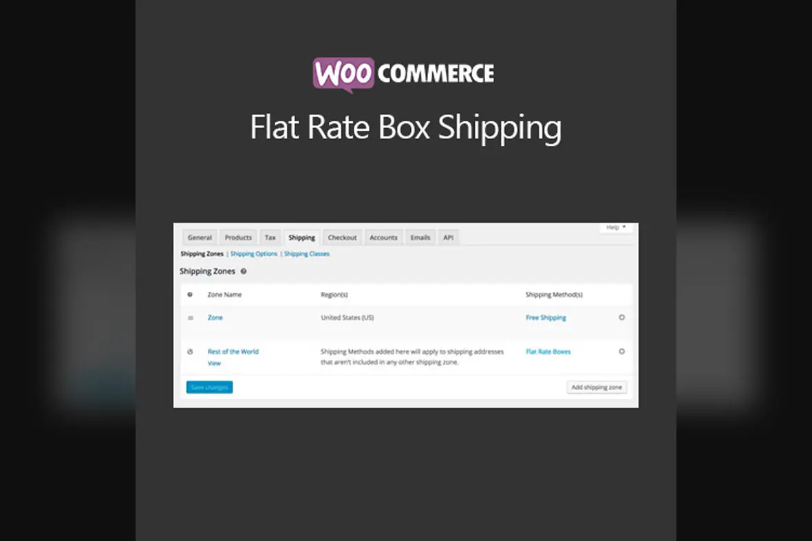 WooCommerce Flat Rate Box Shipping