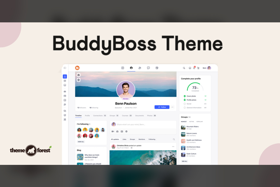 BuddyBoss Theme + Platform Pro – Sell memberships, courses, and build online communities v2.8.00