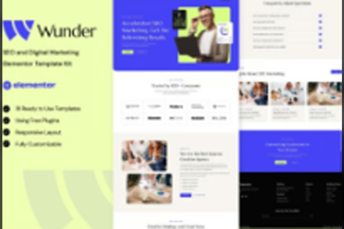 Wunder – SEO and Digital Marketing Elementor Template Kit July 10, 2025