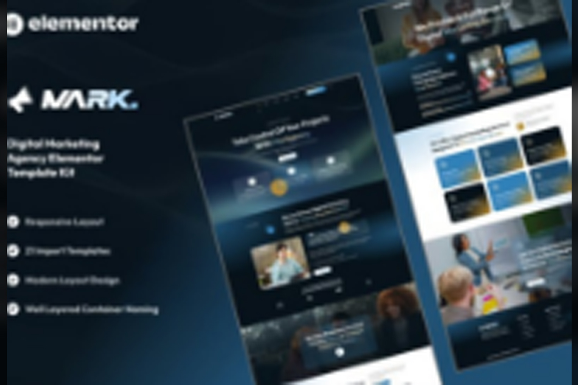 Markagency – Digital Marketing Agency Elementor Template Kit November 25, 2025