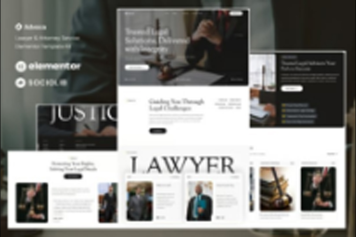 Advoca – Lawyer and Attorney Service Elementor Template Kit July 10, 2025