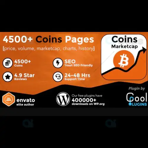 Coins MarketCap – WordPress Cryptocurrency Plugin