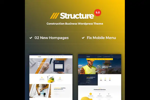 Structure – Construction WordPress Theme