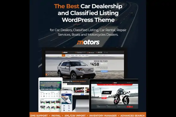 Motors – Automotive, Car Dealership, Car Rental, Auto, Classified Ads, Listing WordPress Theme