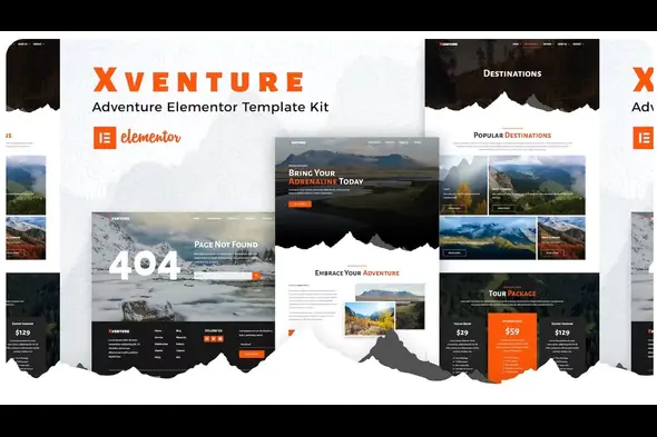 Xventure – Travel Elementor Template Kit