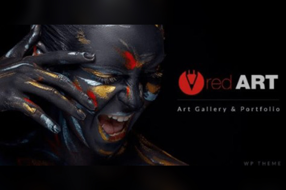 Red Art Artist Portfolio WordPress Theme v3.7