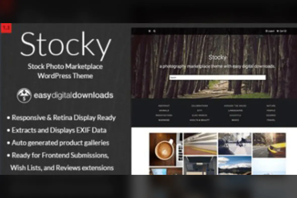 Stocky – A Stock Photography Marketplace Theme v2.2