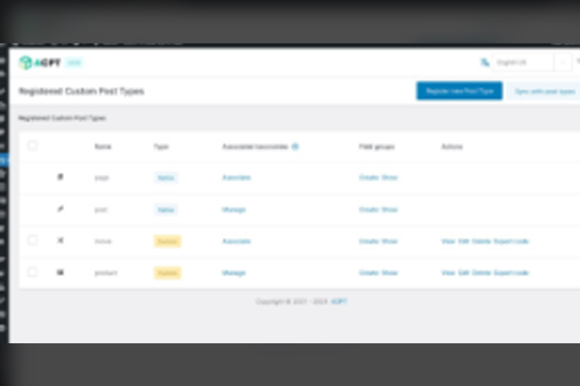 ACPT – Custom Post Types Plugin v2.0.38