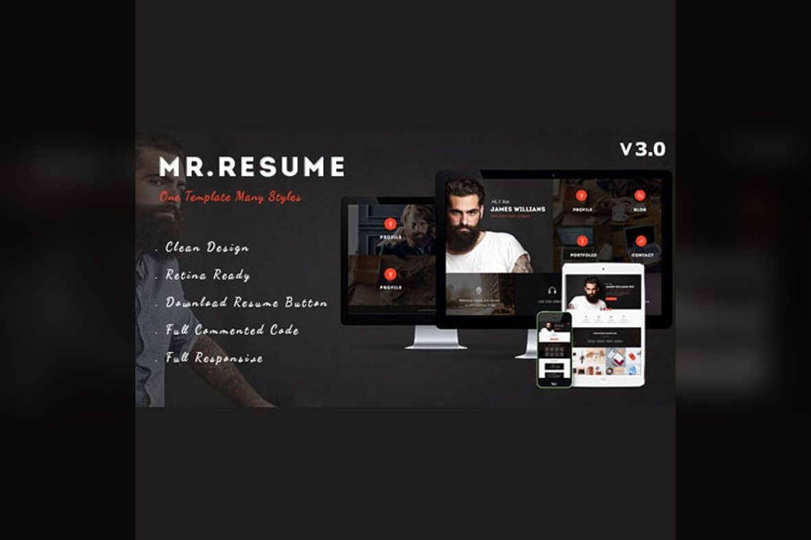 Morgan – Resume, vCard, Personal, Profile and Portfolio WP Theme v3.6.0