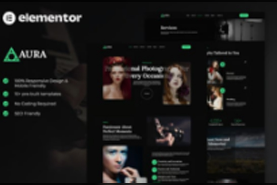 Aura – Photography and Portfolio Elementor Template Kit July 10, 2025