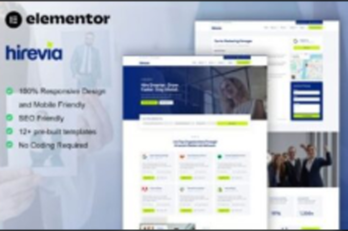 Hirevia – Human Resource and Recruitment Elementor Template Kit November 25, 2025