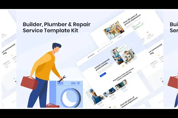 Handyman – Builder Plumber & Repair Service Elementor Template Kit