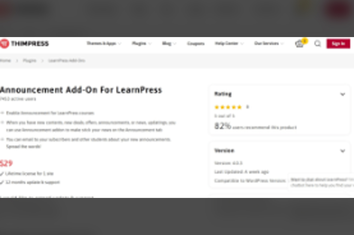 LearnPress Announcements v4.1.1
