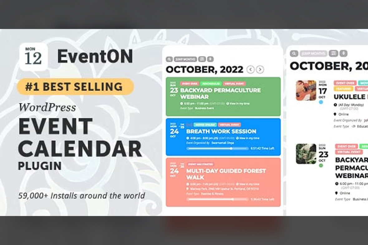 EventON – WordPress Virtual Event Calendar Plugin v4.9