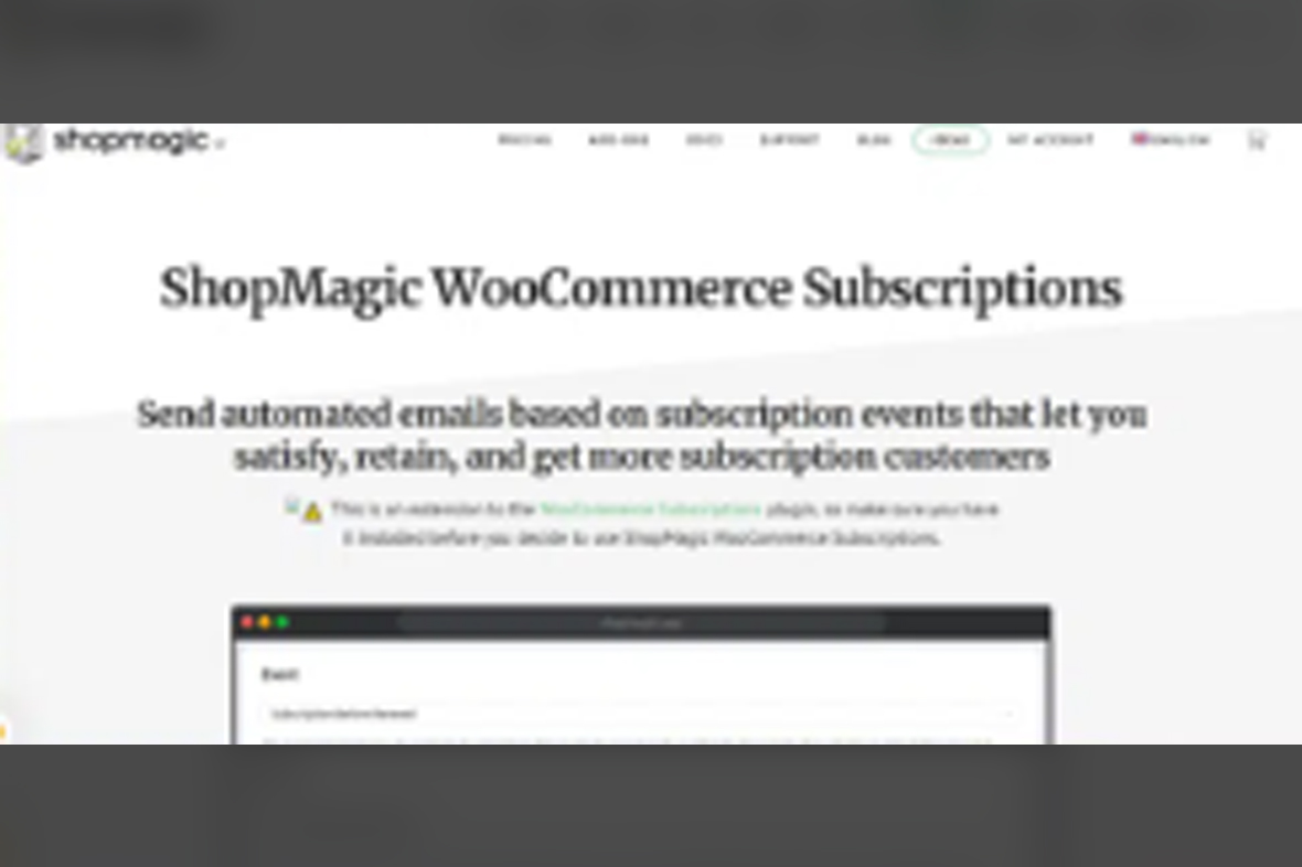 ShopMagic for WooCommerce Subscriptions v1.9.0