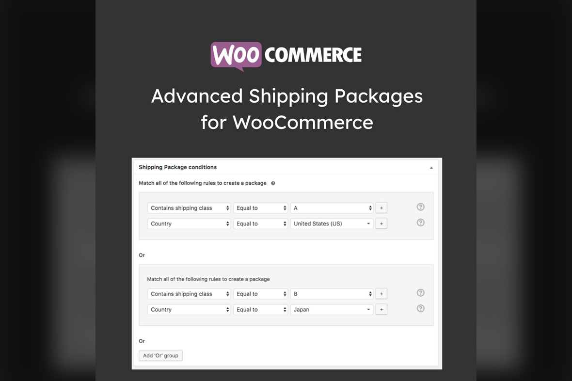 Advanced Shipping Packages for WooCommerce v1.2.3