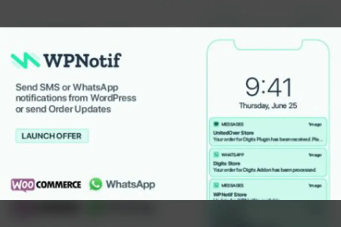 WPNotif SMS WhatsApp Message Notifications v3.0.2