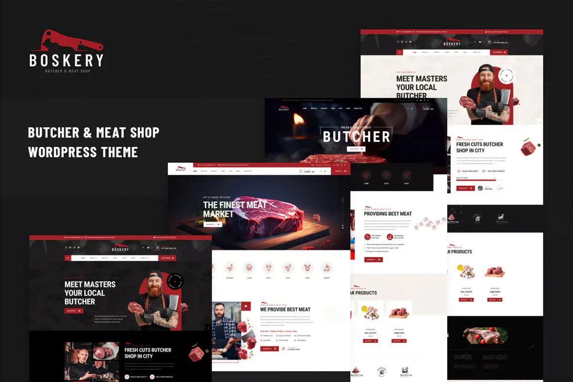 Boskery - Butcher & Meat Shop WordPress Theme