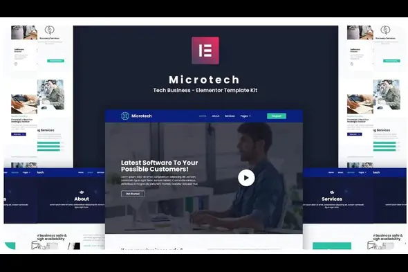 Microtech – Elementor Template Kit for Tech Business