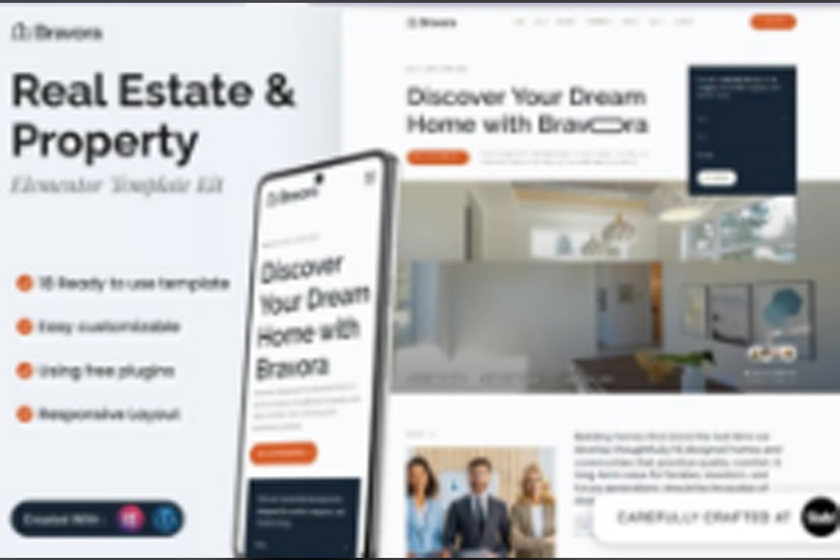 Bravora – Real Estate and Property Elementor Template Kit December 14, 2025