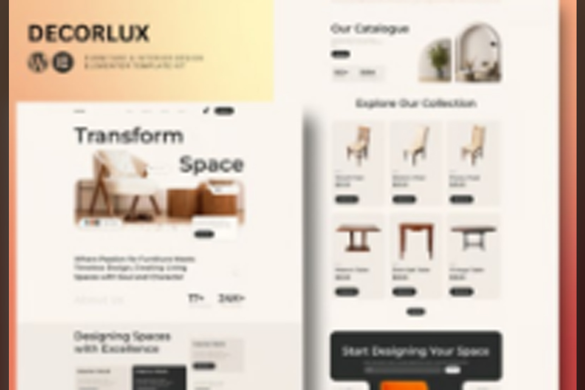 Decorlux – Interior Design Elementor Template Kit November 24, 2025