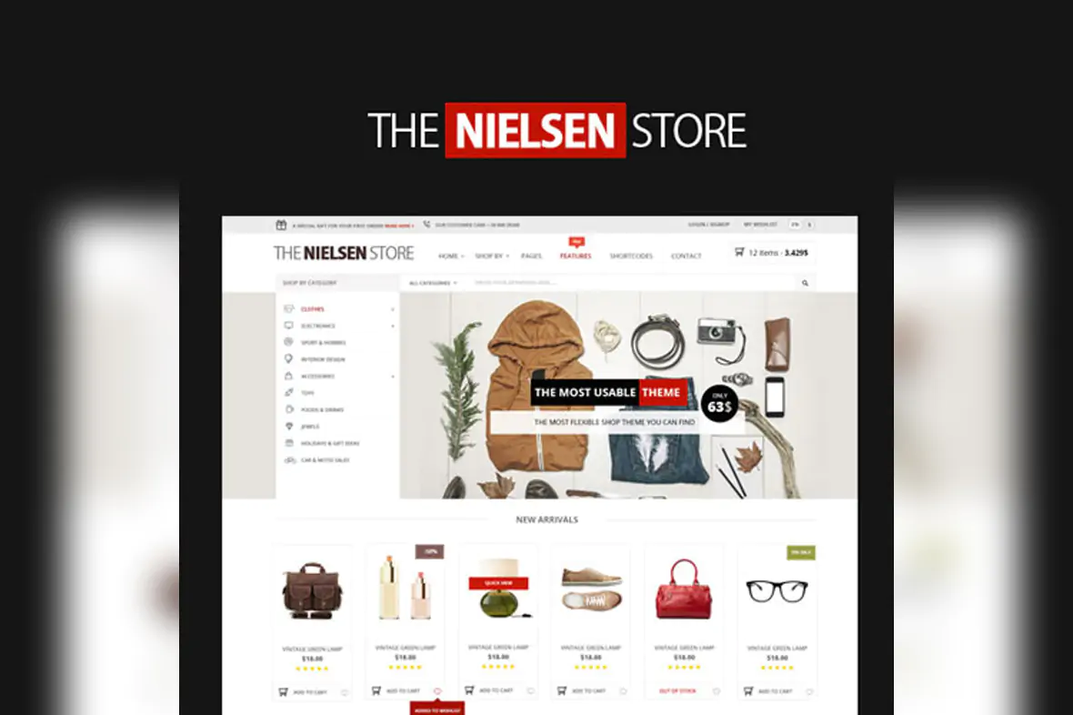 Nielsen – E-commerce WordPress Theme