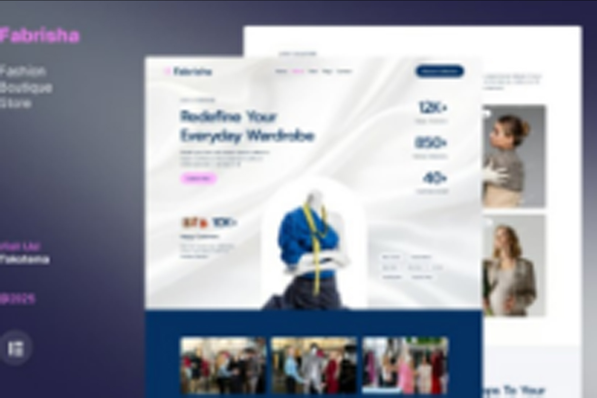 Fabrisha – Fashion Boutique Store Website Elementor Template Kit November 22, 2025