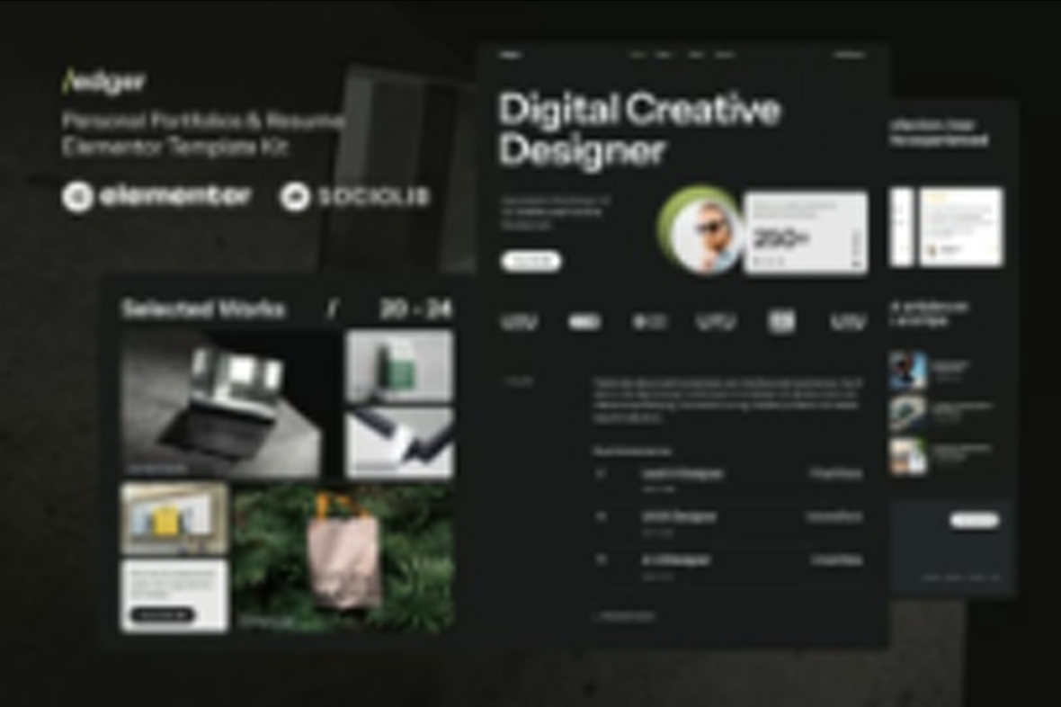 Edger – Personal Portfolios and Resume Elementor Template Kit June 19, 2025