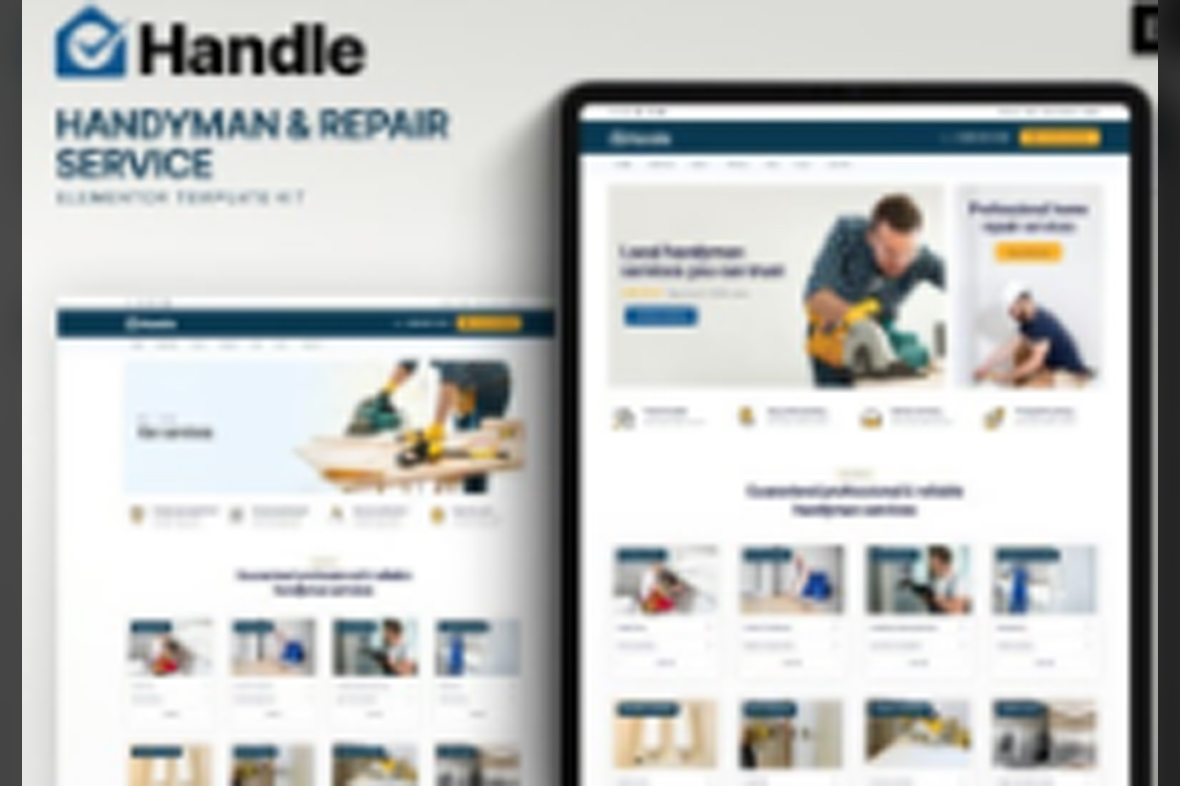 Handle – Handyman and Repair Service Elementor Template Kit May 24, 2025