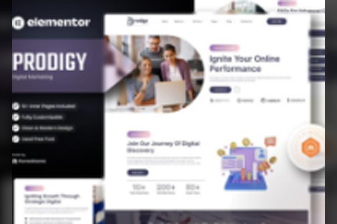 Prodigy – Digital Marketing Elementor Template Kit