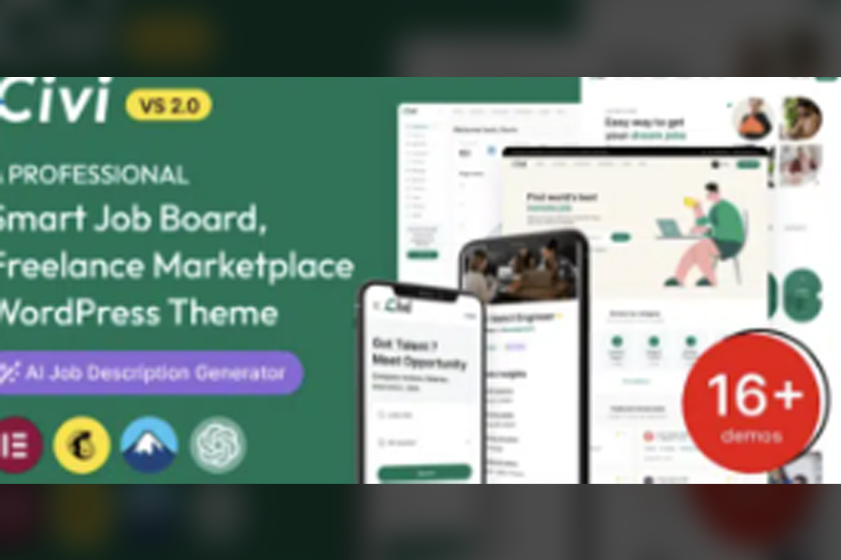 Civi – Job Board WordPress Theme Theme v2.1.6