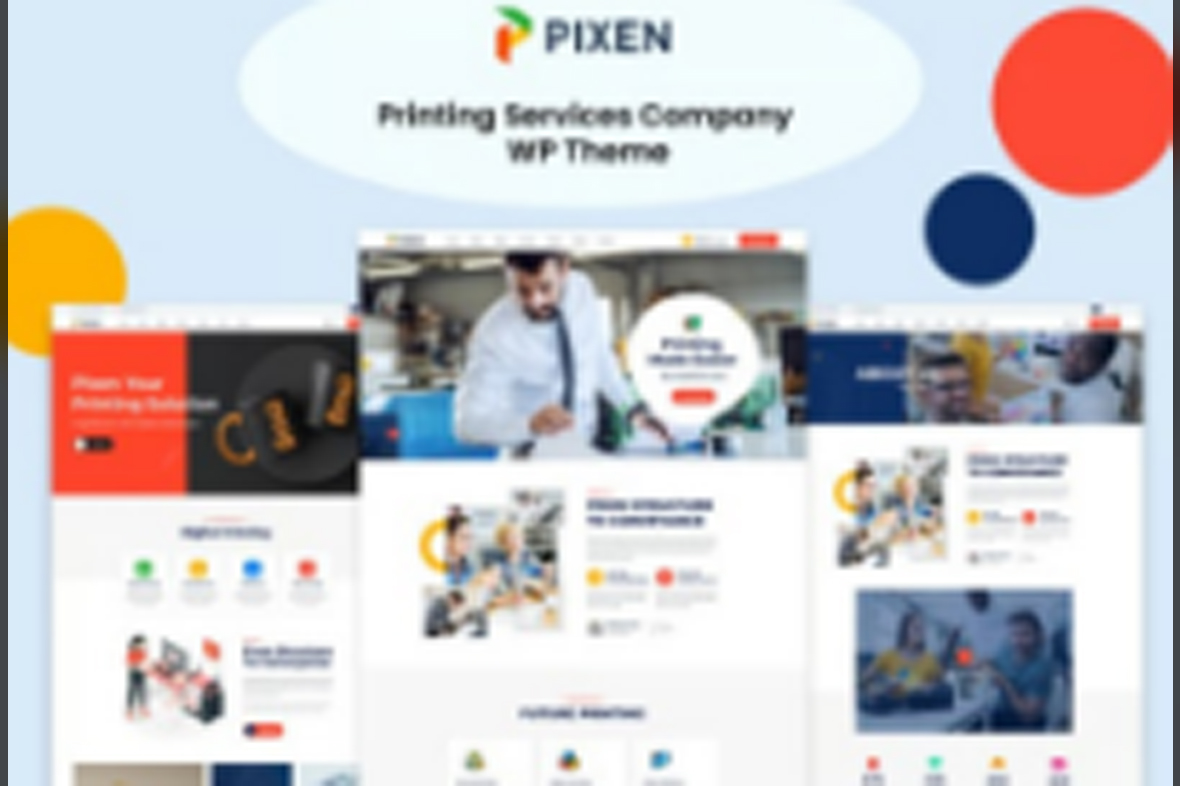 Pixeen – Printing Services Company WordPress Theme v2.0.2