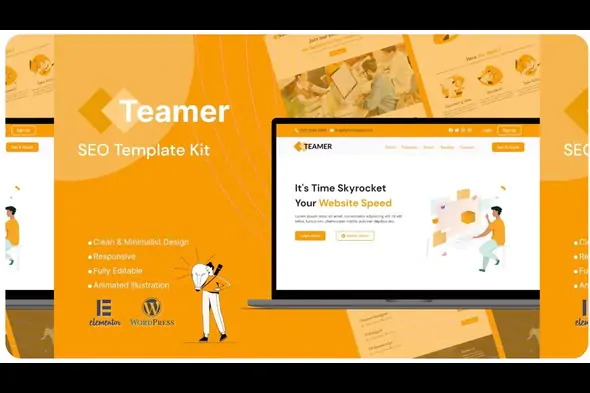 Teamer – SEO Marketing Elementor Template Kit