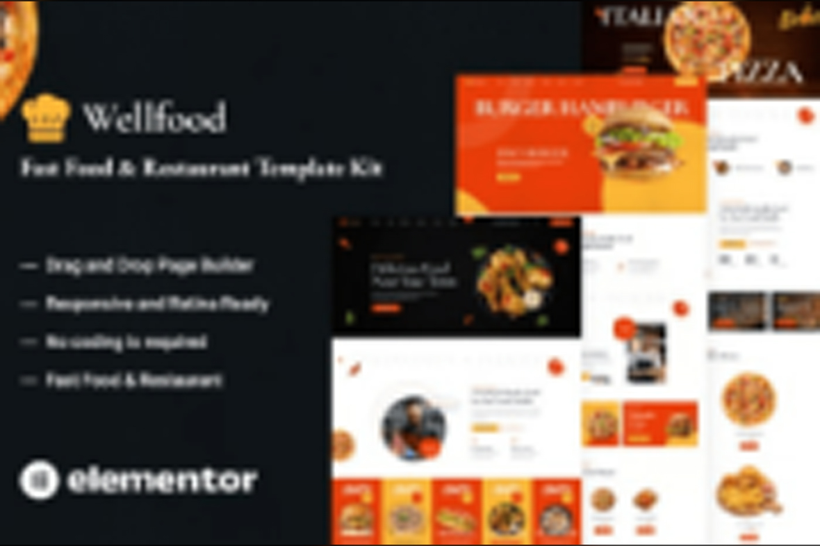 Wellfood – Fast Food and Restaurant Elementor Pro Template Kit May 5, 2025