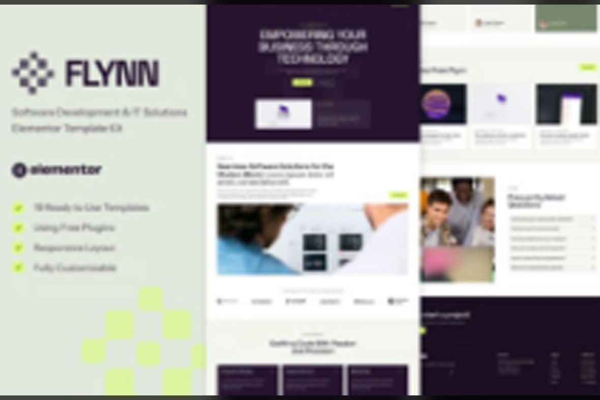 Flynn – Software Development and IT Solutions Elementor Template Kit May 17, 2025