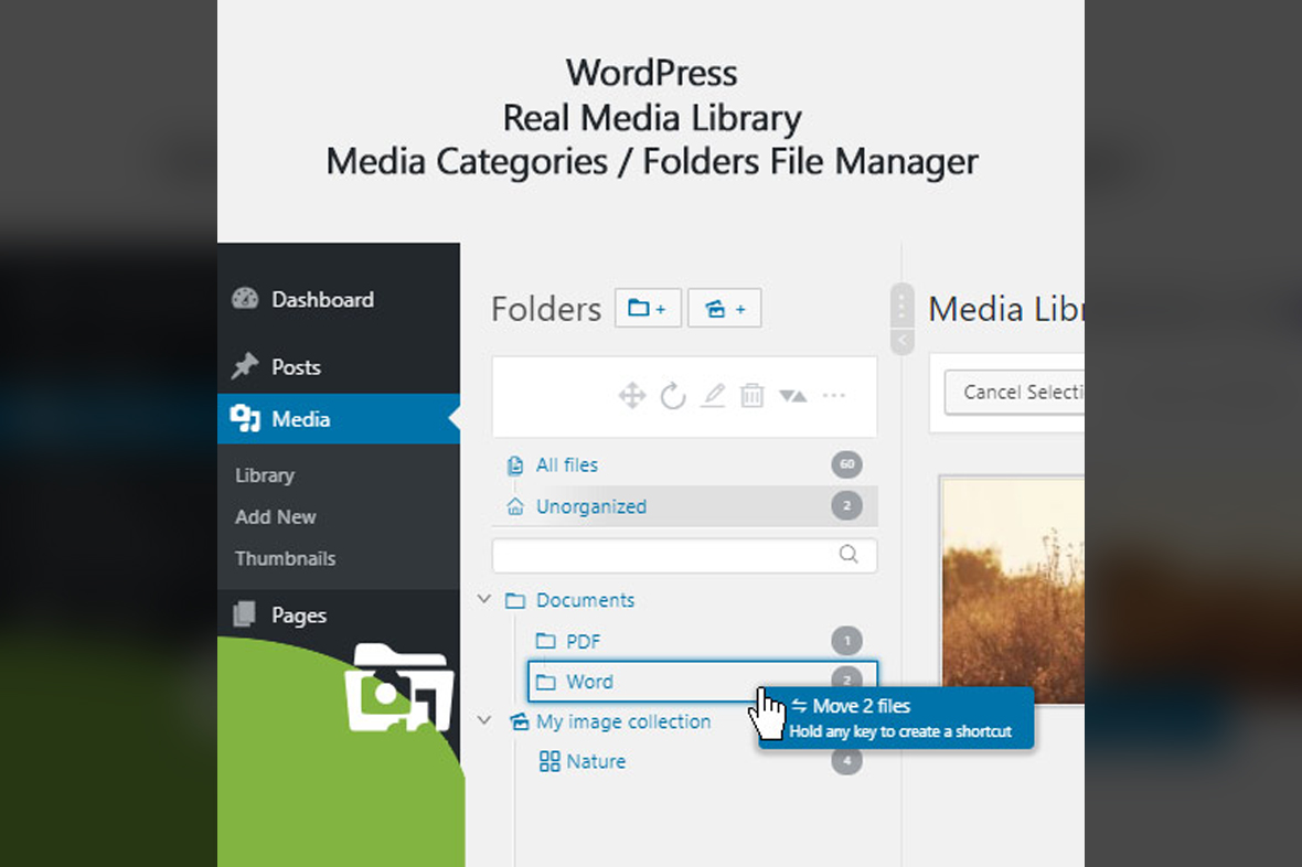 WordPress Real Media Library – Media Categories  Folders File Manager v4.22.57