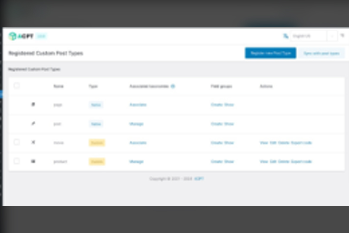 ACPT – Custom Post Types Plugin v2.0.42