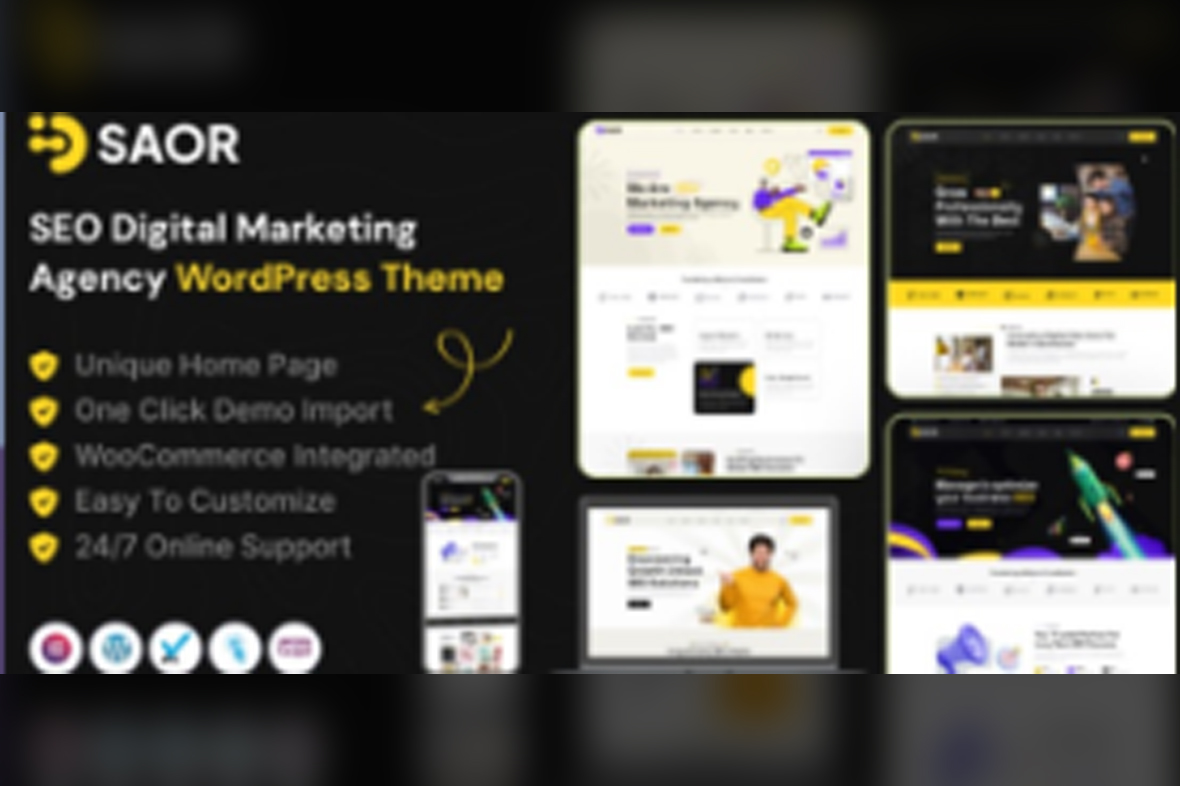 Saor – SEO Digital Marketing Agency WordPress Theme v1.0.0