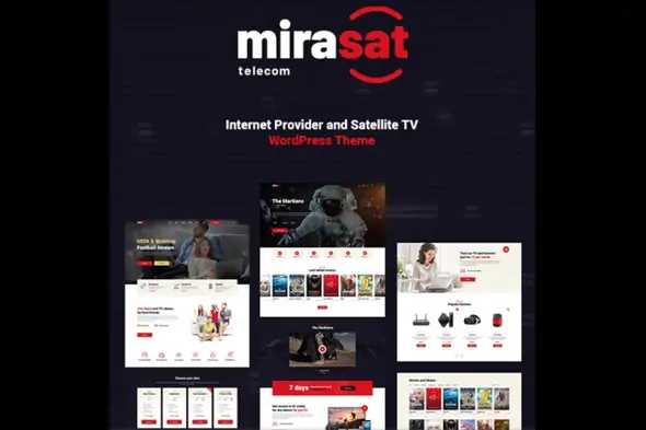 Mirasat – Internet Provider and Satellite TV WordPress Theme