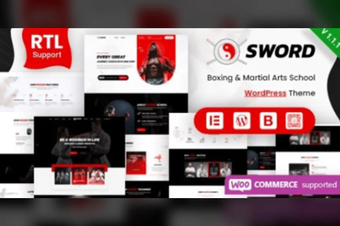 Sword – Martial Arts Boxing WordPress Theme v1.1.4