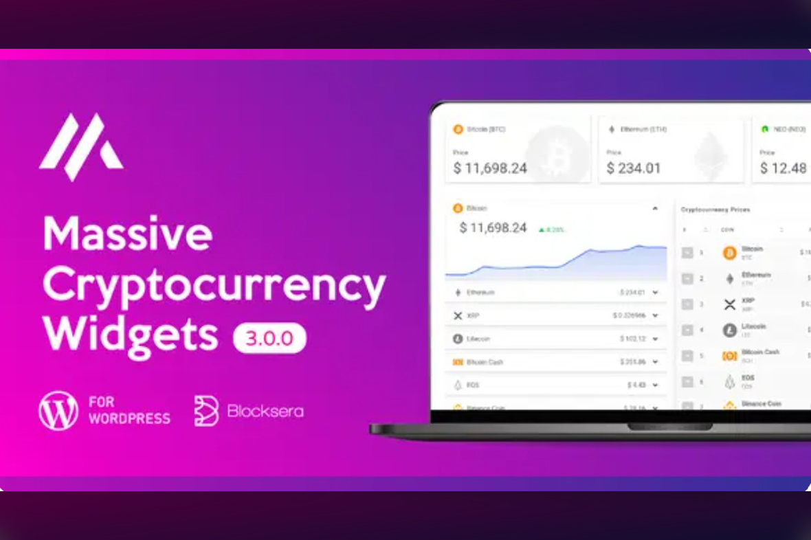 Massive Cryptocurrency Widgets – Crypto Plugin v3.2.9