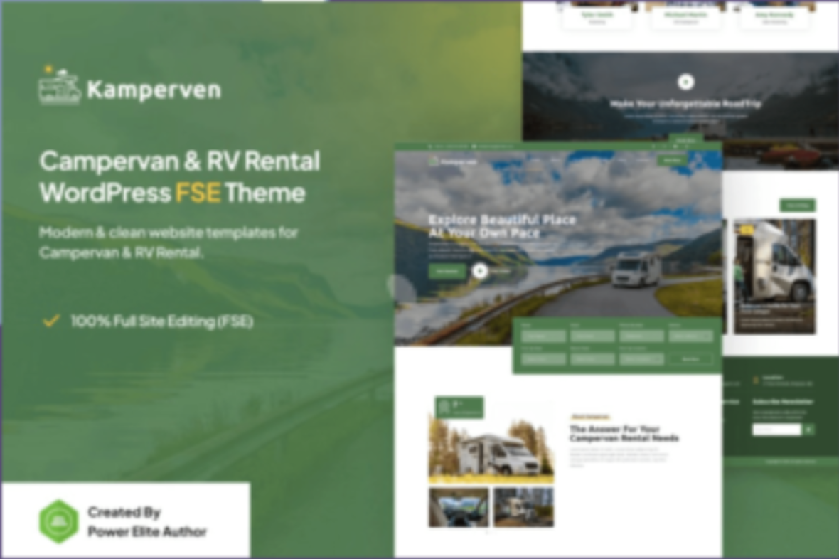 Kamperven – Campervan and RV Rental WordPress Theme v1.0.2