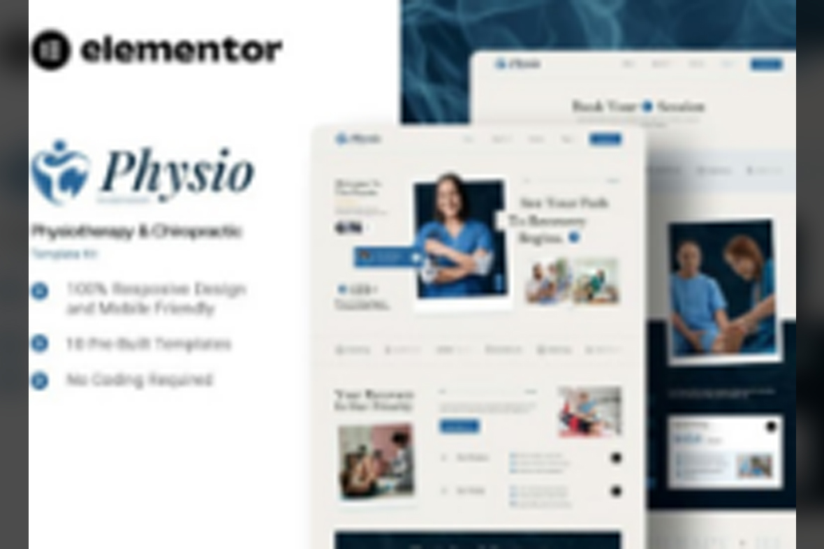 Physio – Physiotherapy and Chiropractic Elementor Template Kit