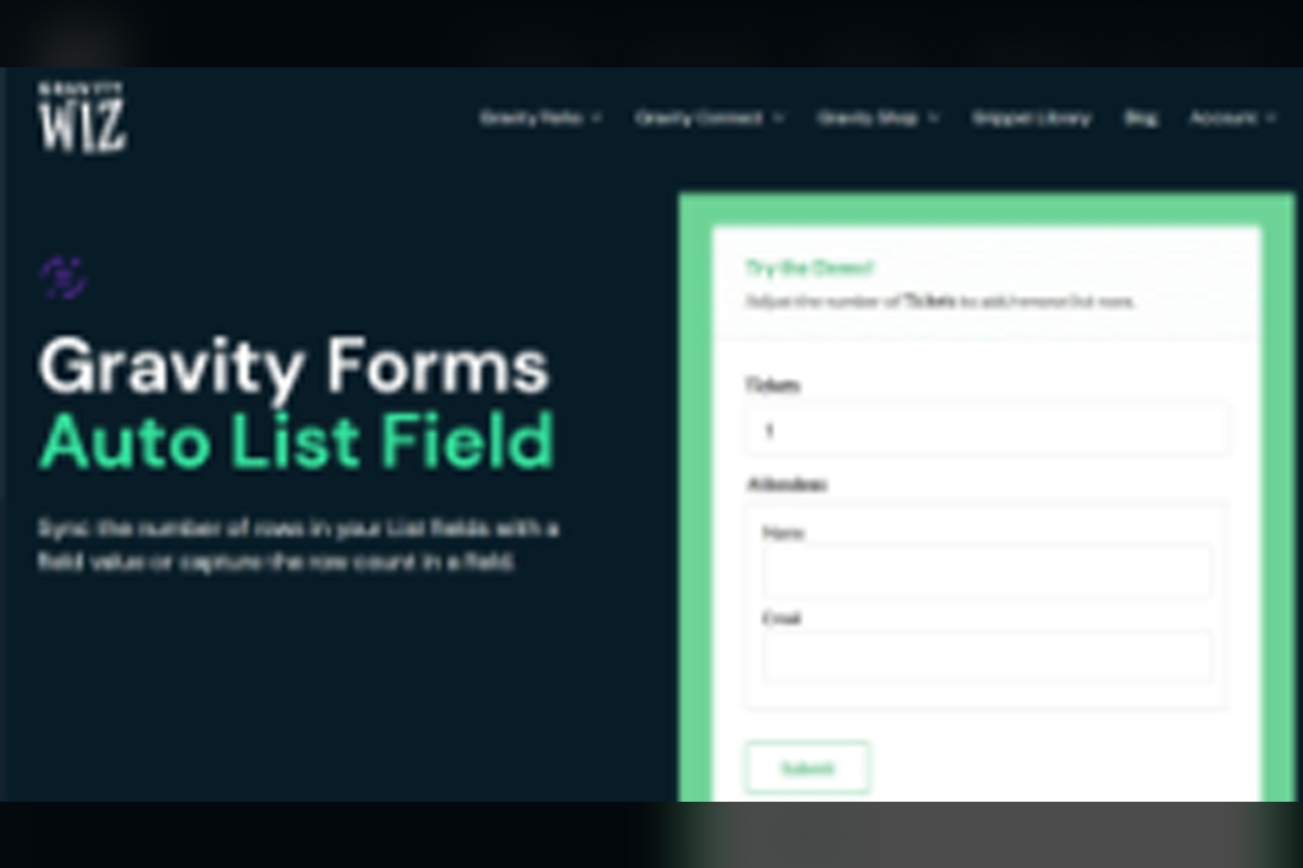 Gravity Perks Auto List Field v1.0.6
